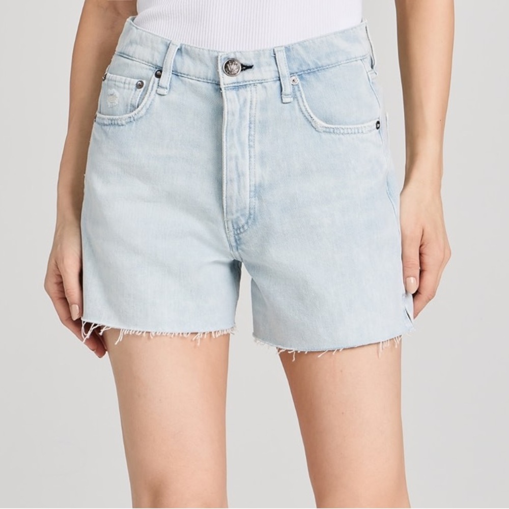 Rag & bone Vintage Cut Off High Rise Midi Shorts in Kelsey